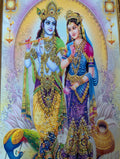 BishnuAK Resin Radha Krishna Painting 14 inch x 20 inch