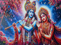 BishnuAK Resin Radha Krishna Painting 20 inch x 14 inch